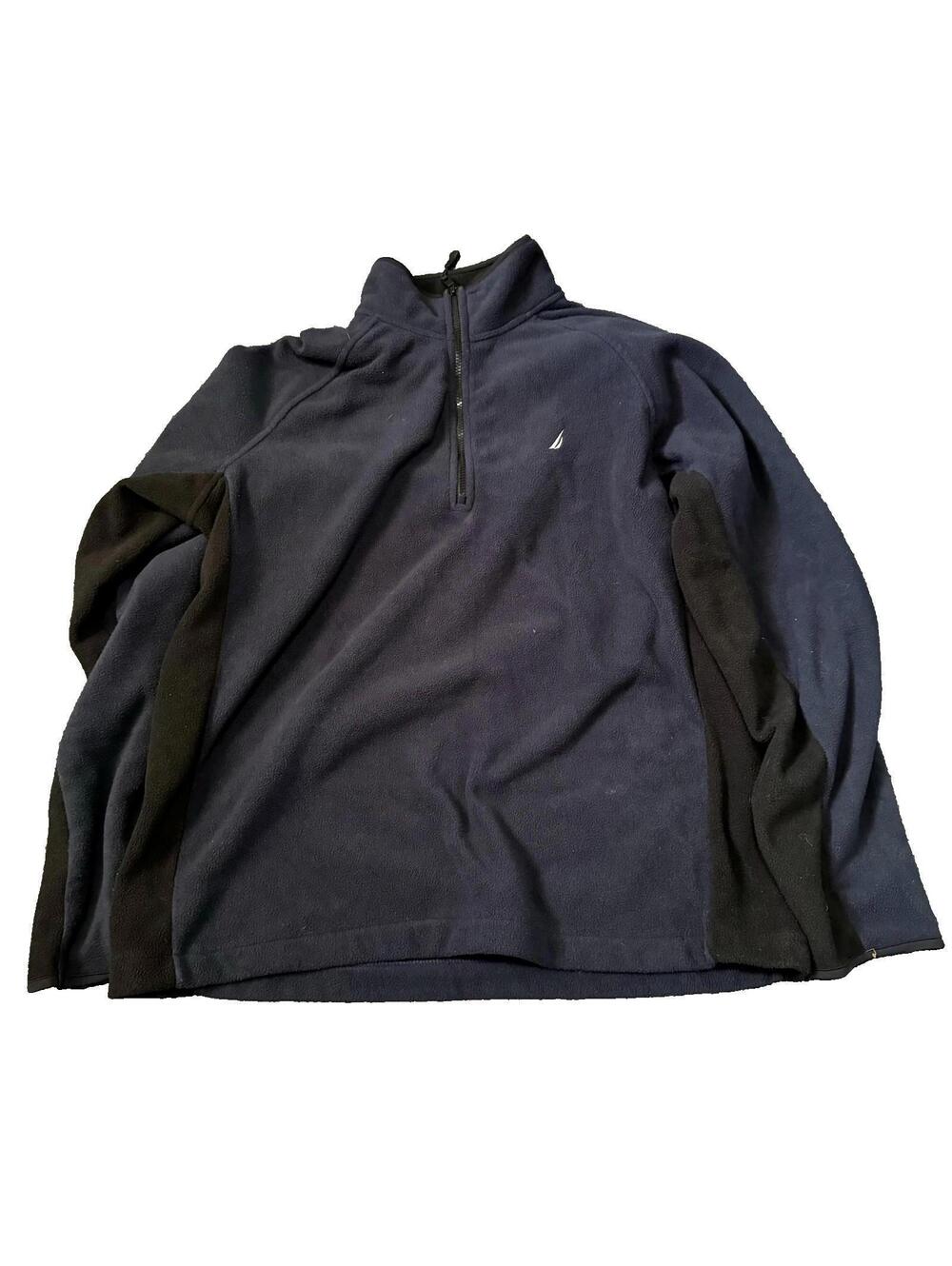 Nautica Pullover Fleece Blue Jacket Mens XL
